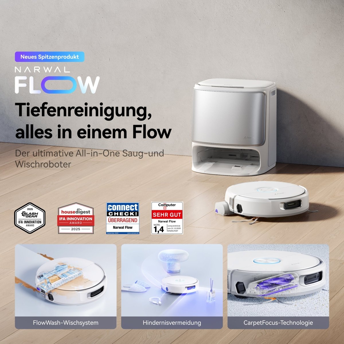 Narwal Flow mit Zubehörpaket - Narwal DE