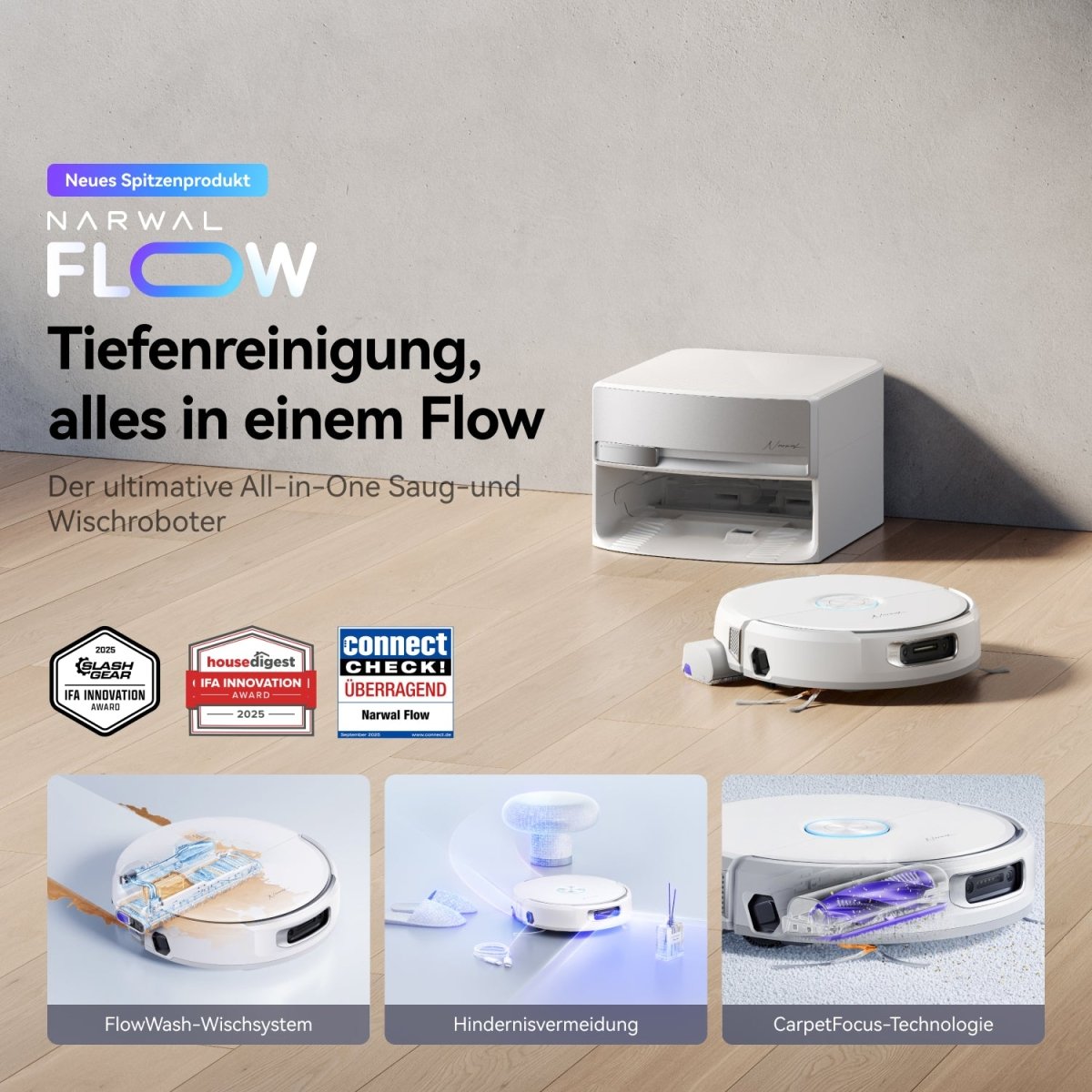 Narwal Flow Saugroboter mit Wischfunktion - Narwal DE